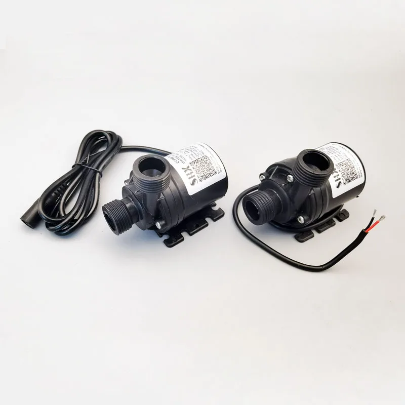 Air mancur kolam ปั๊มน้ำตู้ปลาแบบจุ่มใต้น้ำมอเตอร์ไร้แปรงถ่านขนาดเล็ก DC12V หรือ DC24V สำหรับสวนตู้ปลาที่เงียบสงบเป็นพิเศษ 1