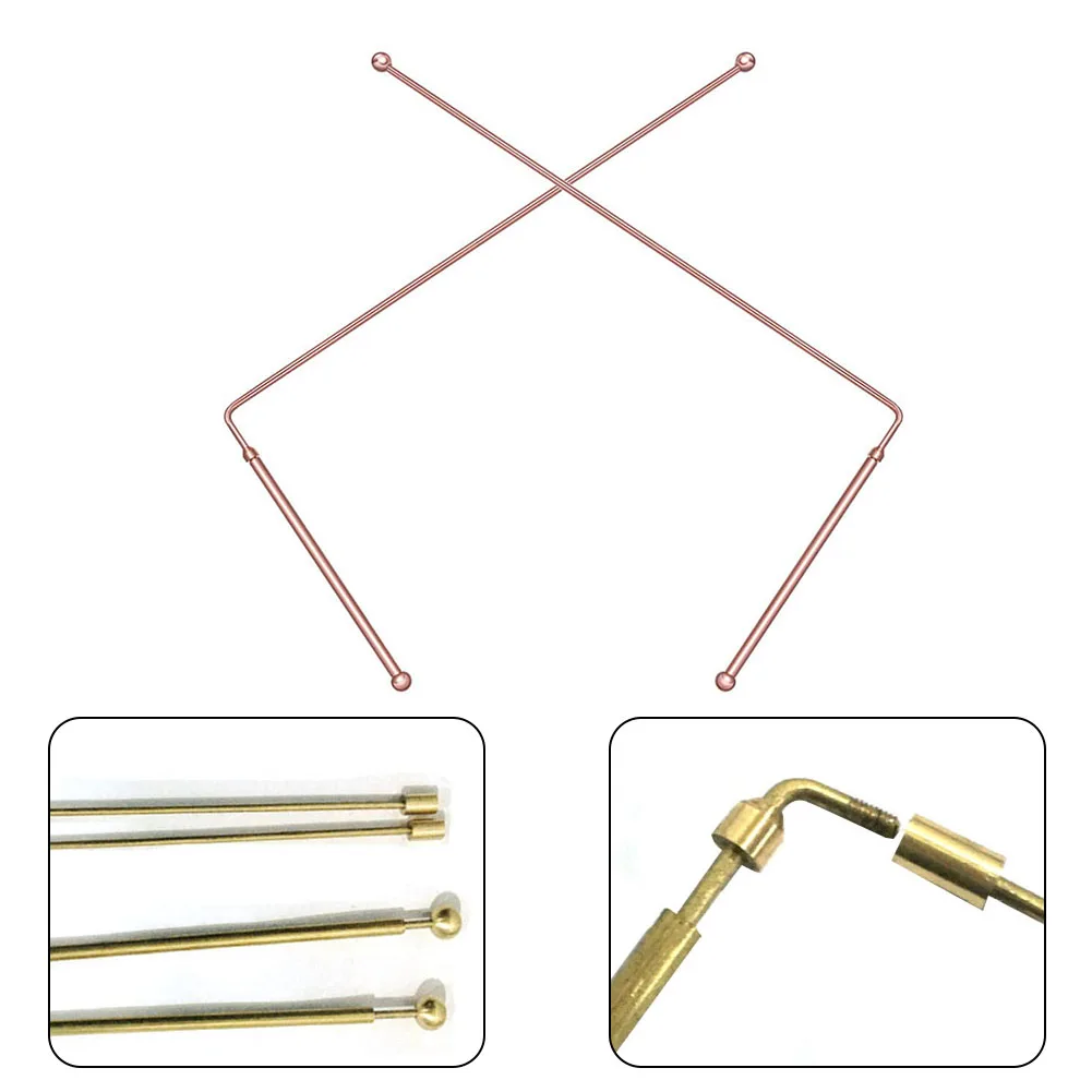 2PCS Copper Dowsing Rods for Water and Treasure Detection
