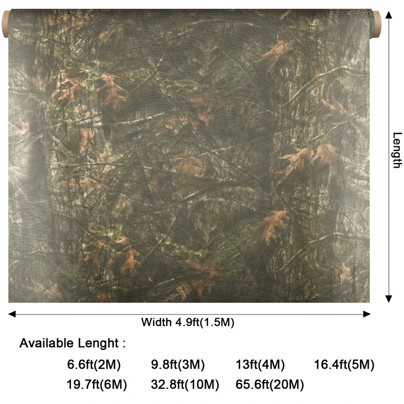 Camo Netting 300d See Through Mesh Camouflage Net For Hunting Duck Tent Shade Awning Sunshade Camping Shooting Bulk Party Goods sunshade net camouflage netting