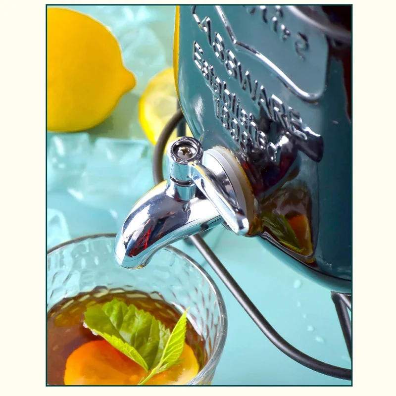 4L Large Drink Dispenser Sealed Drink Lemonade Dispenser Jar Faucet Cocktail Wine Drinker Parties Juice Can Container