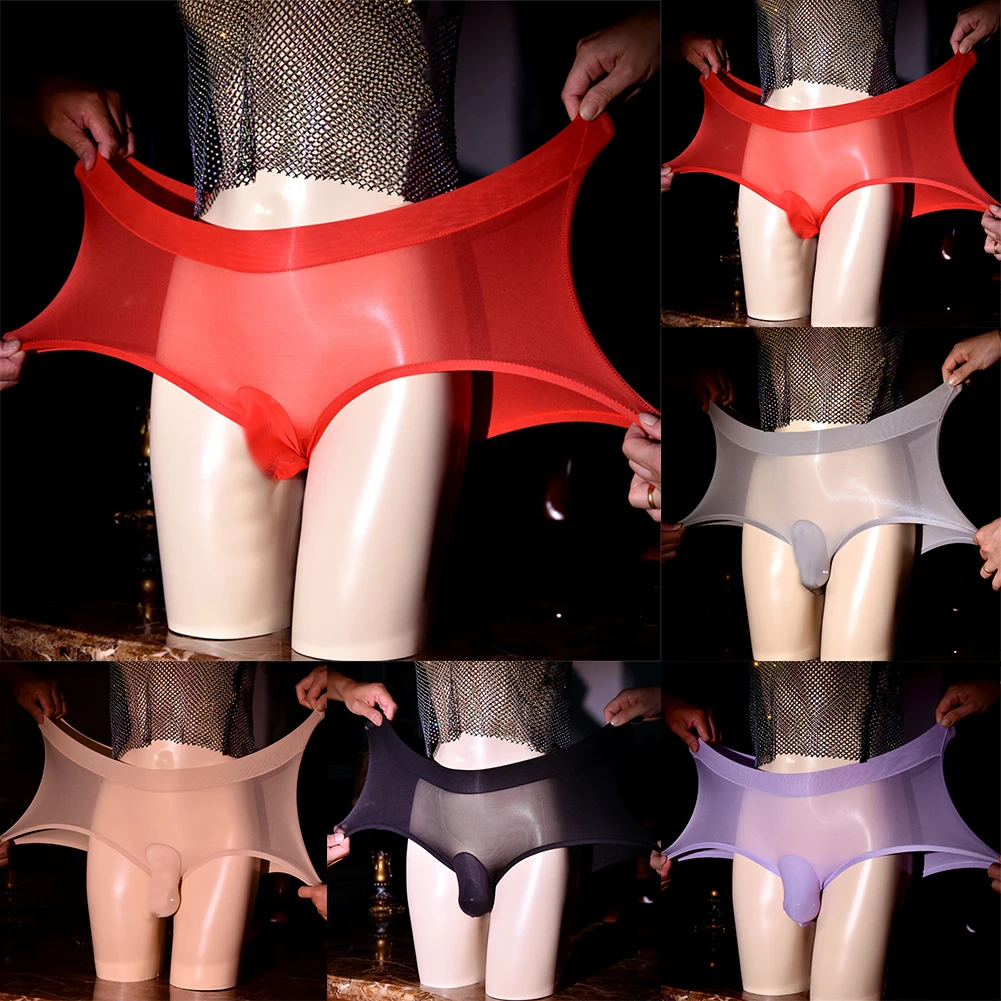 

Sexy Men Lingerie Panties Shorts Mens Sissy Bikini Briefs Soft Pouch Middle Waist Thongs Underwear Ball Sheath Underpants
