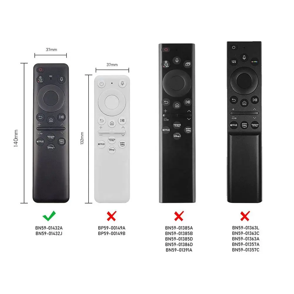 2024 Solar TV Remote Controller Cover Soft Shockproof Sheath Silicone Household Protective Case for Samsung BN59-01432A 01432J 6