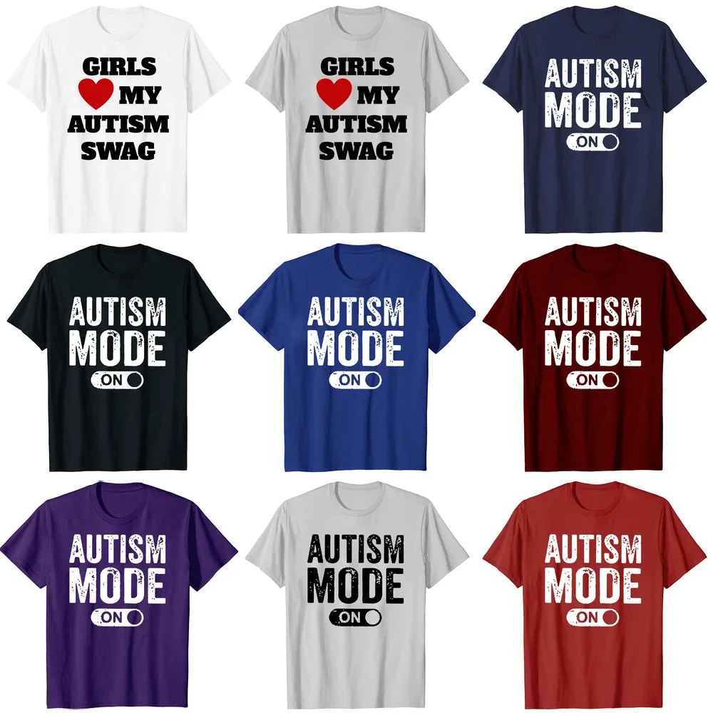 Roupas masculinas, novidade, meninas, coração, meu autismo, moda urbana, manga curta, presentes de aniversário, camisetas gráficas de algodão_voghion.com
