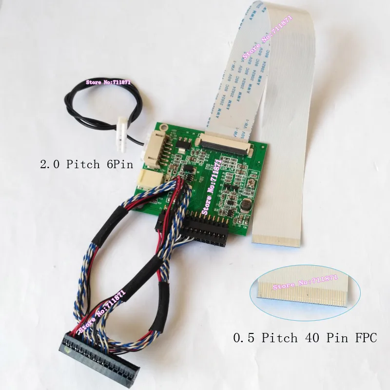 I-PEX 20453-030T 30Pin 1 lane eDP адаптер LVDS Plate Suite eDP LVDS Соединительный адаптер 20455-030E eDP Connect LVDS контрольная плата