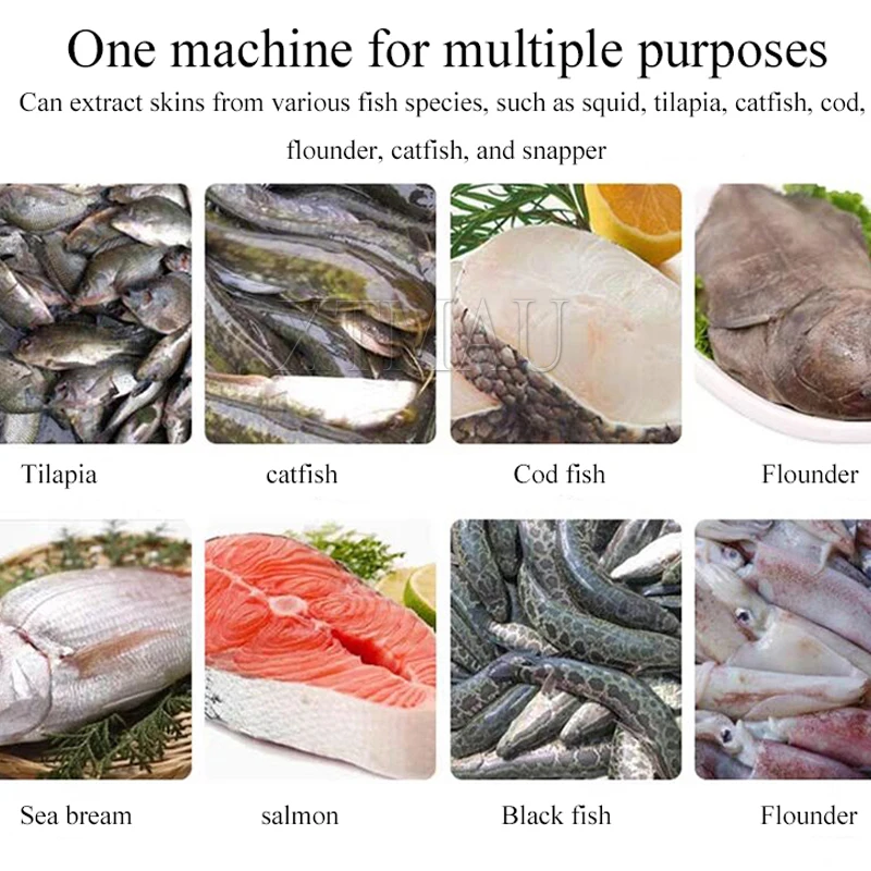 Stainless Steel 1500Kg/H Electric Salmon Fish Skin Peeling Skinner Machine  Small Fish Tilapia Catfish Skinning Removing Machine - AliExpress