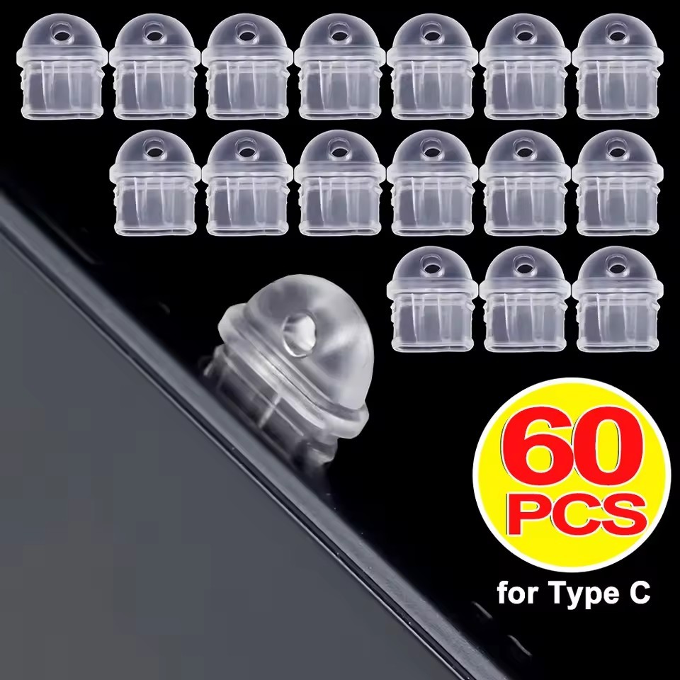 USB C Type-C Dust Plug Charm DIY Pendant Phone Charging Port Protective Caps Silicone Anti-dust Cover for Samsung Mi Dustplugs