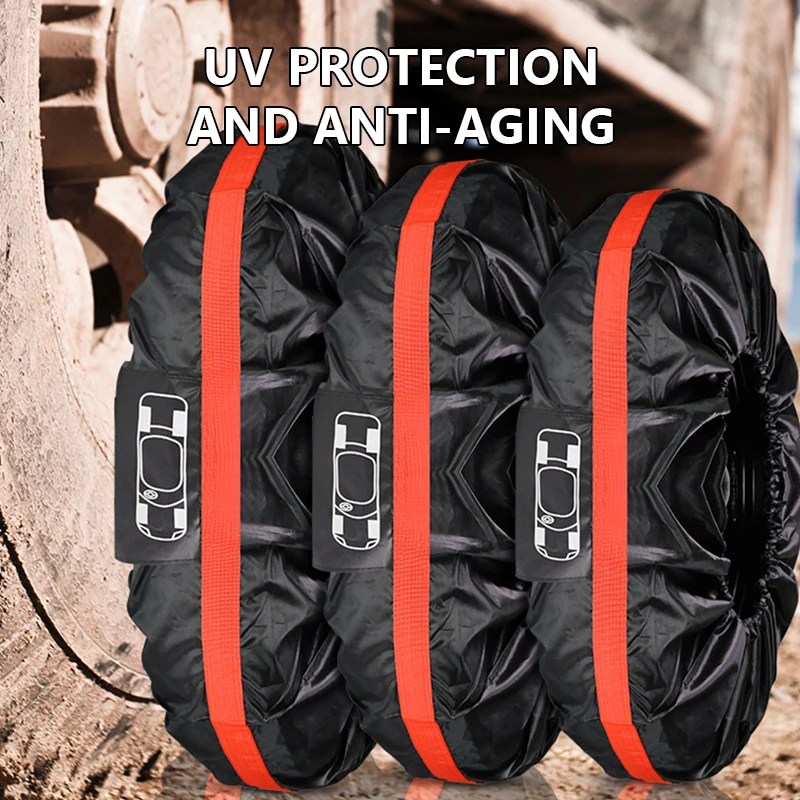 1pc Universal Car Spare Tire Covers Case Auto Wheel Tires Storage Bags Oxford Cloth Dust-proof Protector Car Accessorie