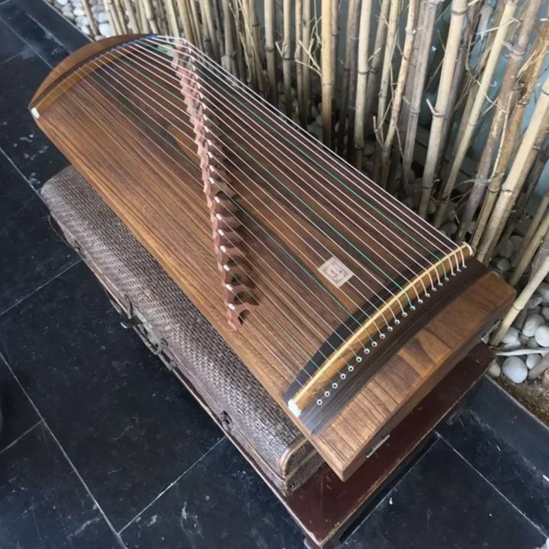 Ancient zither Mini Guzheng Travel Nails Chinese Traditional String Instruments Guzheng Hard Shell Case Finger Pick Instrument Accessories