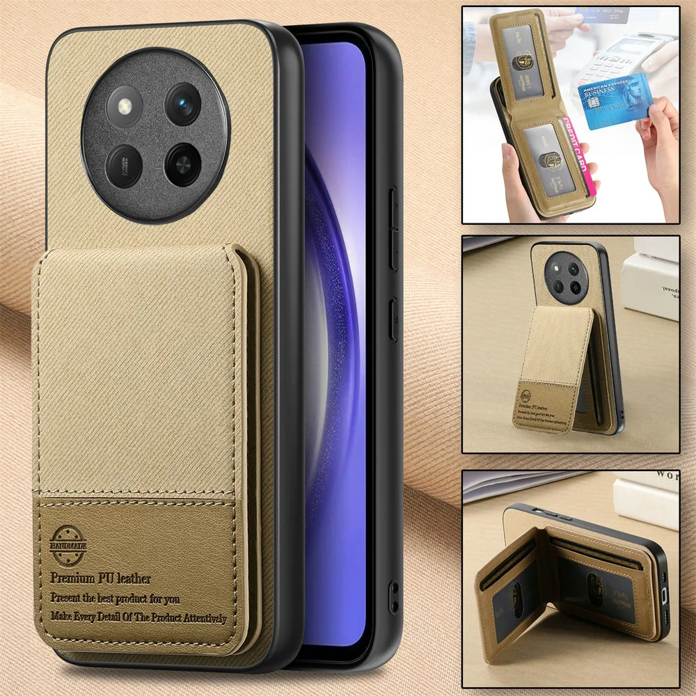 Enhanced Leather RFID Wallet Holder with Shockproof Protection and Card Stand Feature