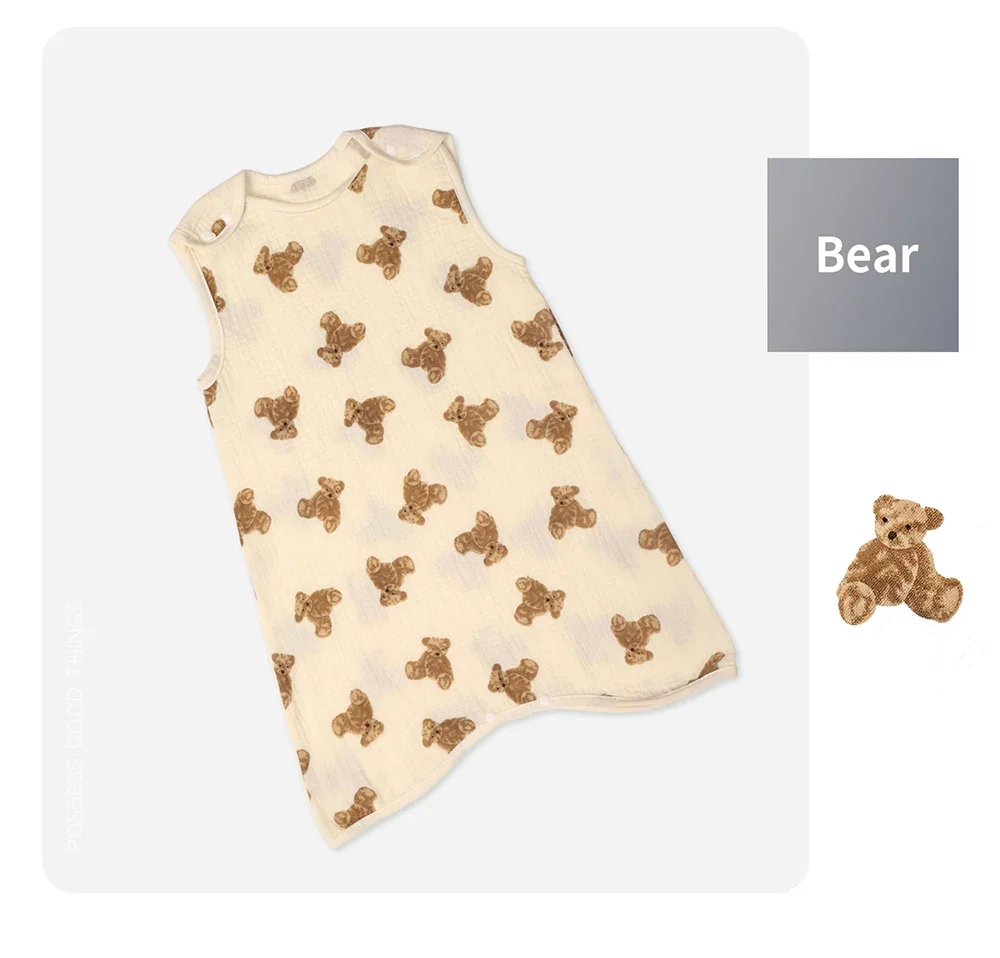 Newborn Baby Bodysuit Spring Baby Clothes Summer Girl Pajama Romper Soft Jumpsuit Cartoon Sleeping Bag Clothes 0 to 9 Months