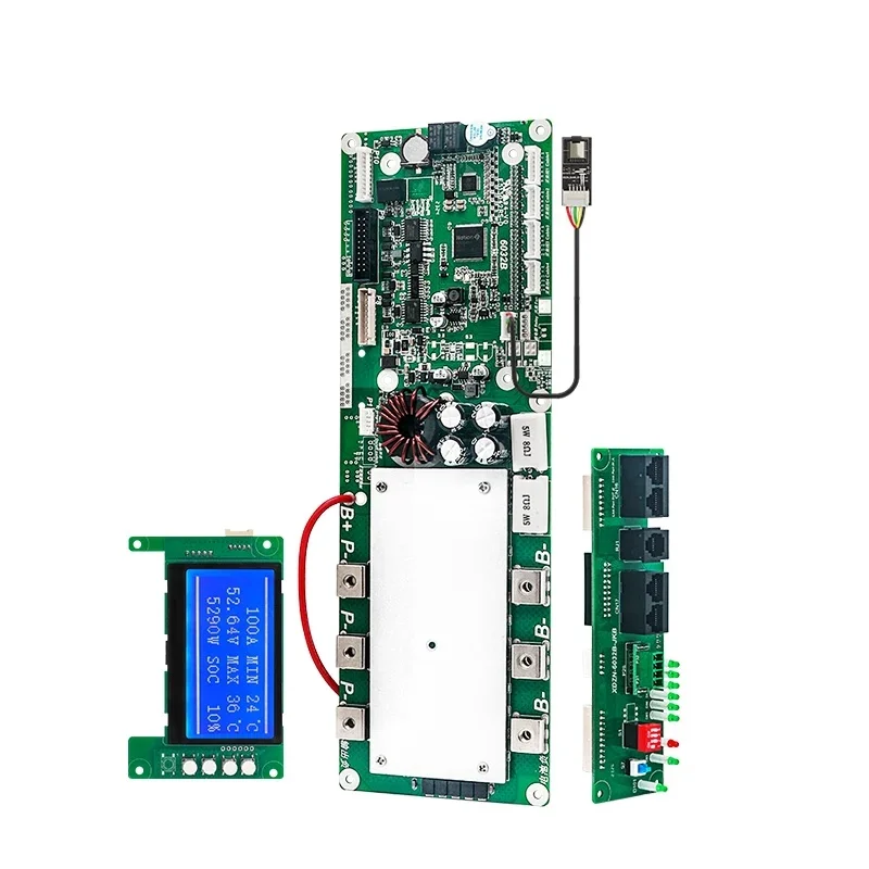 51.2/48VXR04-배터리 박스 어셈블리 DIY 시스템 EVE CATL 270 280 304 310 320AH 셀, JBD 스마트 BMS Bluetooth LCD CAN/RS485