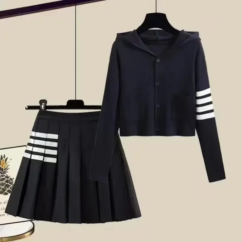 Sports Skirts Women Yoga Suit Set Women's Golf Clothing Golf Skirts and Top Suits Knitwear Sweater Two Piece Tennis Wear