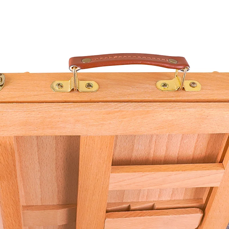 Foldable Desktop Easel Wooden Portable for Student Artist Beginner Sketching and Painting Exhibition Stand