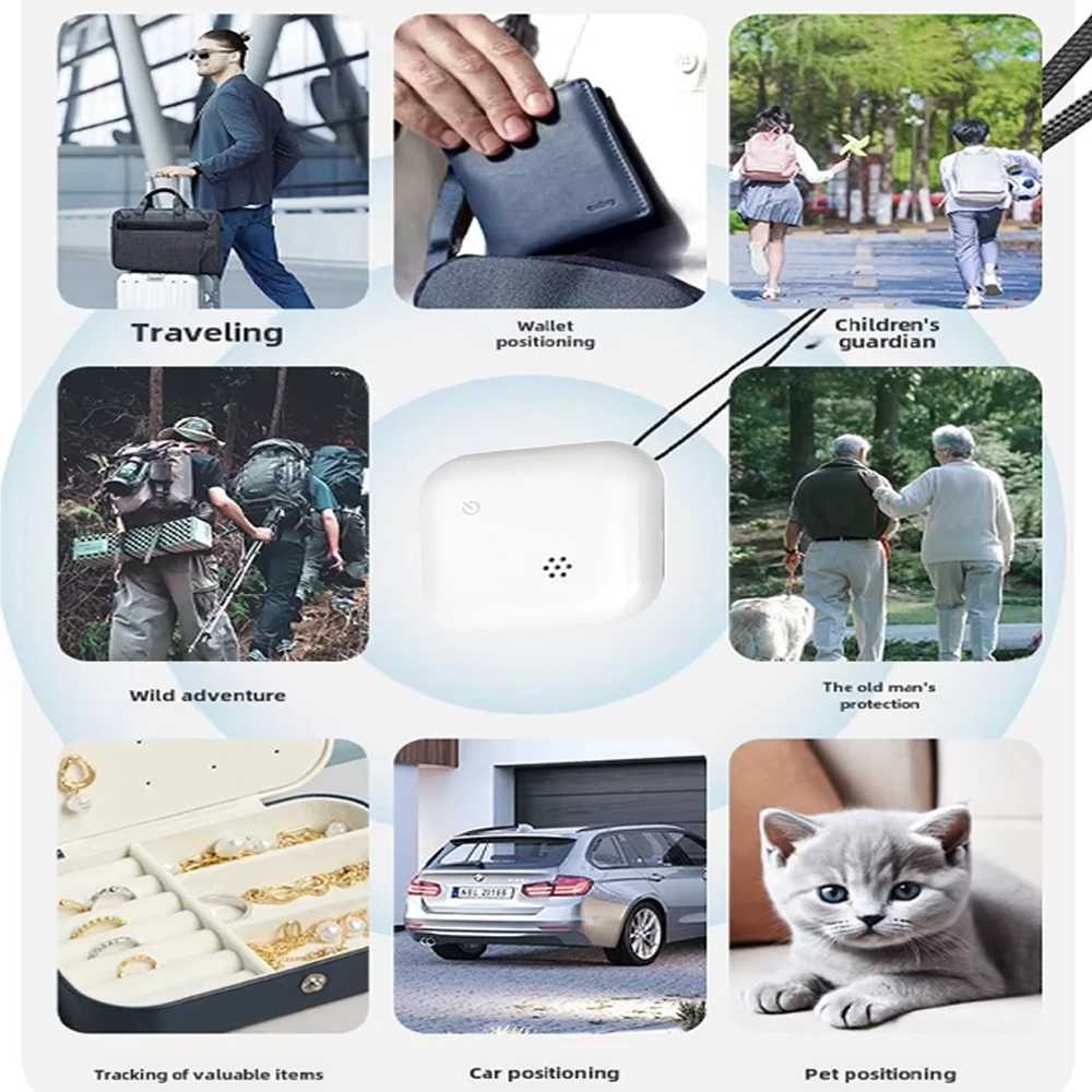 Smart Tag Wireless Anti Loss Device GPS Luggage Tracker Compatible With Apple Find My APP(IOS Only) Keys Finder and Item Locator gps locator key finder anti lost tracker anti lose tracker item locator anti lost locator