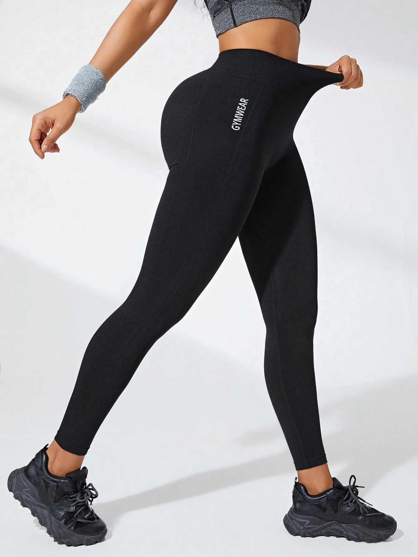 Women Seamless Knitted High Waisted Butt Lifting Yoga Leggings High Stretchy Fast Dry Breathable Workout Pants For Spring sports leggings sports pants yoga pants female tights