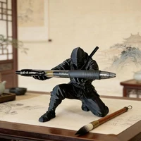 3D Printed Cool Organizer Ninja Pen Holder Miniature Pen Stand Creative Gift Ornament Modern Desktop Decoration Parts 3