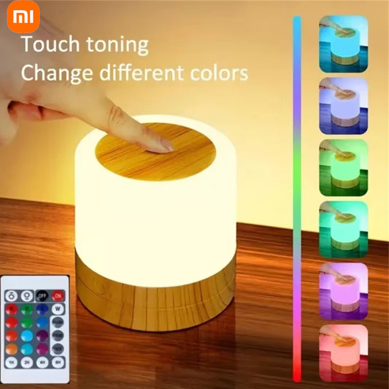 Xiaomi Mini Table Lamp Touch Sensor Bedside Lamps 1200mAh Rechargeable LED Night Light Bedside Table Desk Lamp for Bedroom