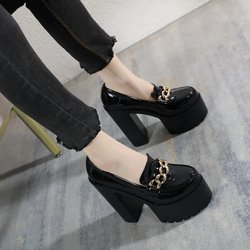ハーリップトゥ MMedallion Heel Loafer black 37 ハーリップトゥ MMedallion Heel Loafer black 37