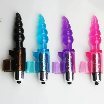 5Beads Vibrator Finger Bullet Massage Stick Masturbation Vibrating GSpot Waterproof Clitoris Squirt Anal plug Sex Toys for woman 5