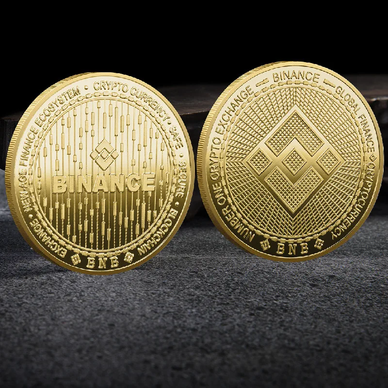 Crypto Currency Coin Collection with Plastic Display Case - Premium Metal Set