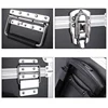 Aluminum Alloy Flight Case Audio Packaging Storage Transportation Portable Professional Complete Tools Boxes with Wheels Trolley 4