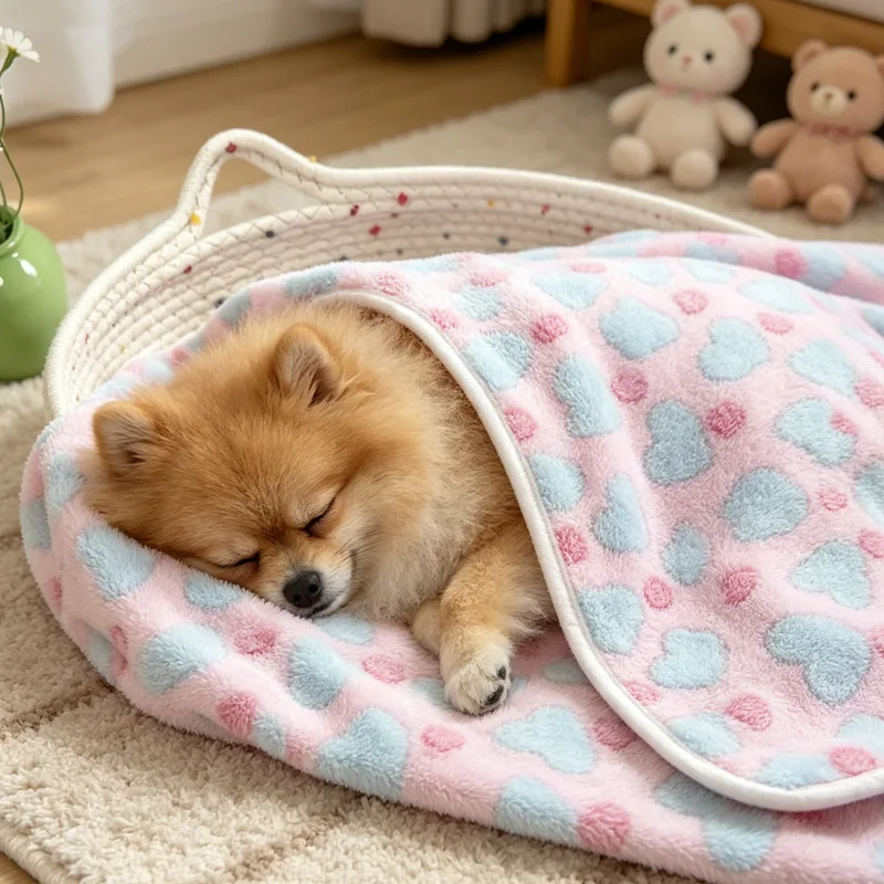 Pet Blanket For Cats And Dogs Machine Washable Warm Bed Mat_voghion.com
