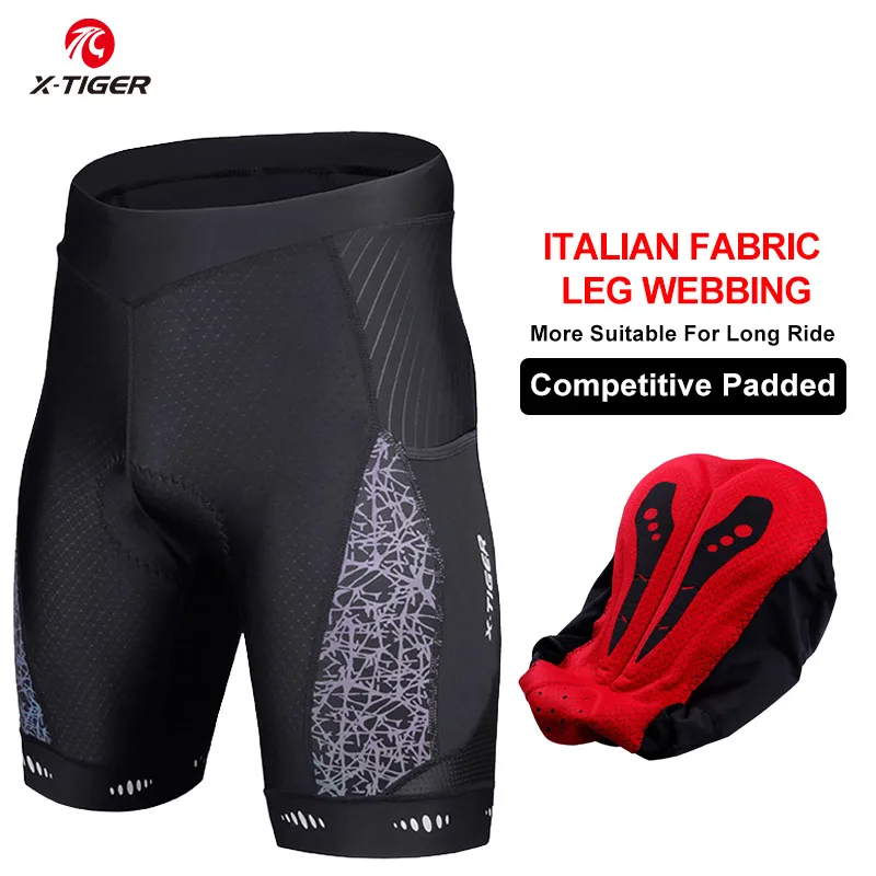 X-tiger Men's Cycling Shorts Summer Lycra Mountain Bike