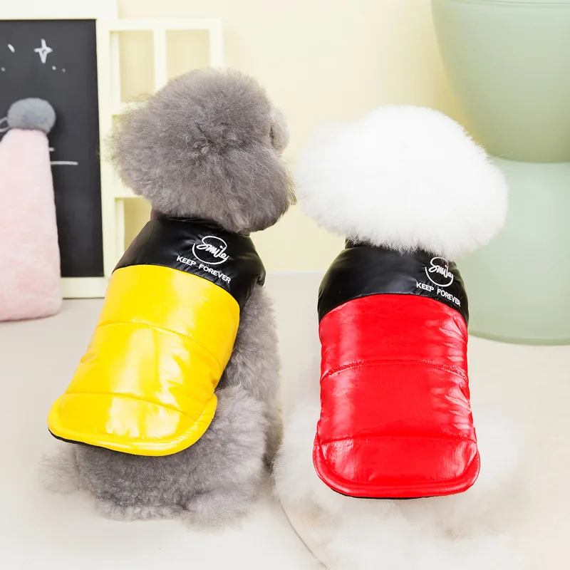 

Pet Clothes Autumn Winter Sweater Warm Cotton Coat Medium large Dog Fashion Waterproof Sweatshirt Cute Jacket Poodle Bulldog