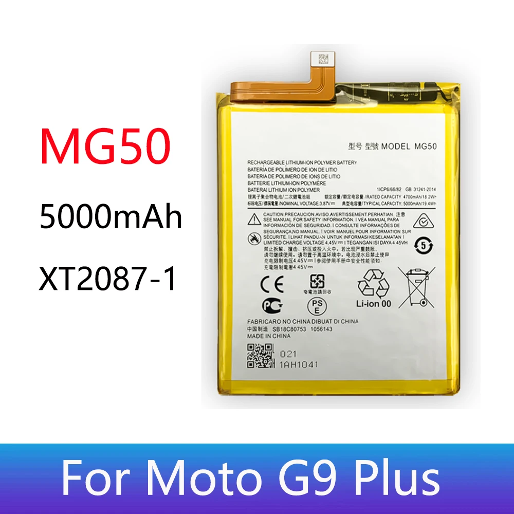 

Original Capacity MG50 Battery For Motorola Moto G9 Plus XT2087-1 Batteries For Moto G9 Plus XT2087-1Battery