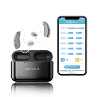 Bluetooth Hearing Aids for Seniors Rechargeable with Noice Cancelling Phone Control RIC Dual Microphone APP Hearing Test Music 1