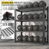 40" W Garage Shelving 2240 LBS Storage Shelves Heavy Duty Shelving 4-Tier Adjustable Metal Shelves for Garage Shelves Rack 4