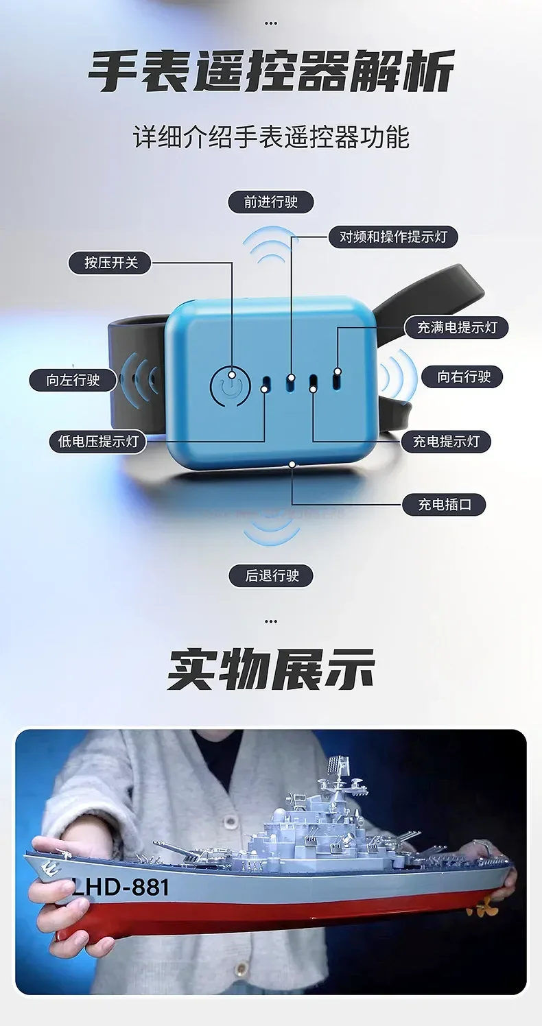 S591ea8a940494bee8d3bc0e0da2da0f1x 23.6형 RC 전함 대박력 라디콘 전동 모형 소년 선물