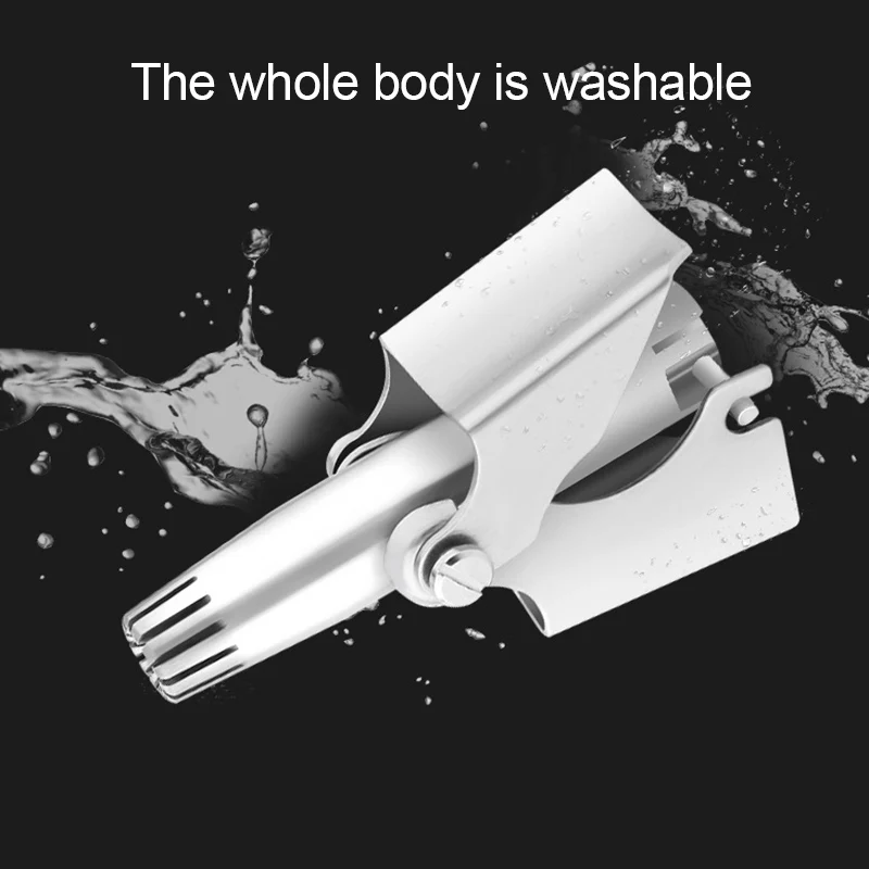 남성용 휴대용 코 트리머, 스테인레스 스틸, 수동 세척 가능 코 트리머, 얼굴 귀 헤어 트리머