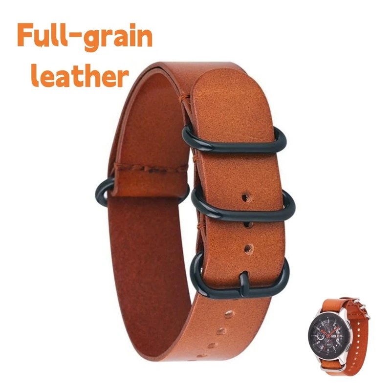 Cinturino Con Fibbia Rotonda In Pelle Universale 16Mm 18Mm 20Mm 22Mm 24Mm Cinturino Per Orologio Cinturino Di Alta Qualità Per Longines Zulu Iwc