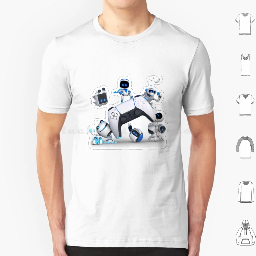 Astros Playroom Game T Shirt Uomo Donna Bambini 6Xl Astros Playroom Ps5 Astrobot Gaming Games Astro 5 Playroom Astro Bot Ps4