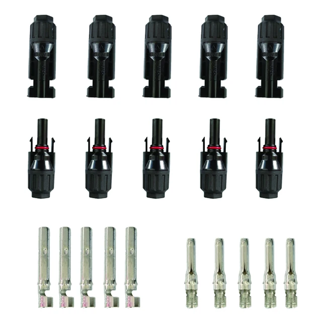 Dernières 5 paires/lot connecteur solaire mâle et femelle, connecteur de panneau solaire utilisé pour le câble solaire 2.5 mm2 4 mm2 6 mm2 1