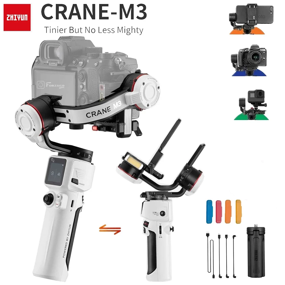 ZHIYUN Crane M3 Handheld Stabilizer Gimbal for Mirrorless Camera Action
