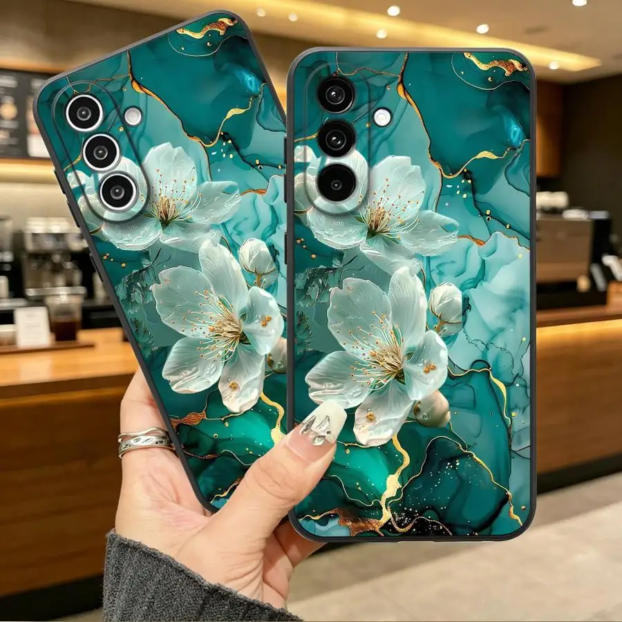 Teal Gold Protective Phone Cover Case