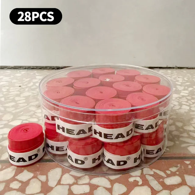 28 pcs /Lot Universal Coated Anti-slip Tennis Overgrips Badminton Grips Tennis Racket Tapes Fishing Rod Sweatbands 0.6mm 2