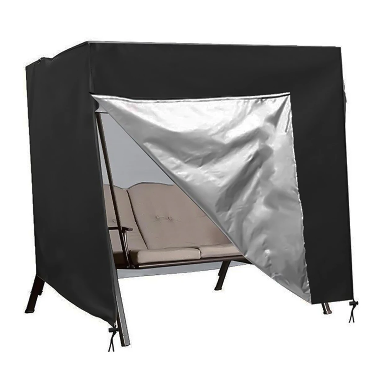 

Outdoor Waterproof Sun Shade Cover, Garden Swing Cover, Hammock Cover, Patio Yard, Hanging Chair, Seat Canopy, 2 Seater, 210D