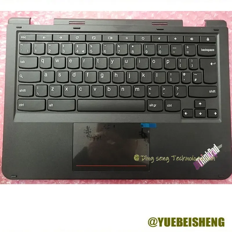 YUEBEISHENG 레노버 요가 키보드 상단 커버, 영국 팜레스트, 11E 4 세대, 01HY418, 1HY418, 38LI8TALV60, 신제품
