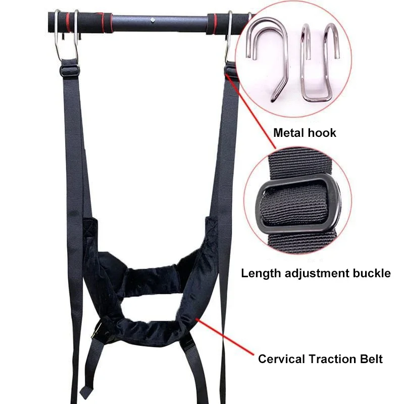 Description Picture 2 of itemAdjustable Cervical Neck Stretcher Massager Suspension Spine Horizontal Bar Suspension Household Tractor Cervical Traction Belt