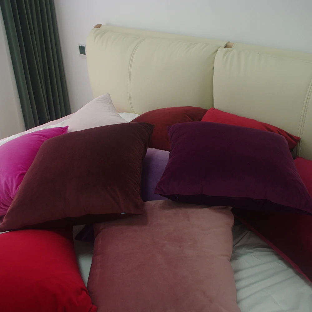 ESSIE HOME красно-розовые румяна бордовые пурпурные бархатные наволочки для подушки украшение для дома