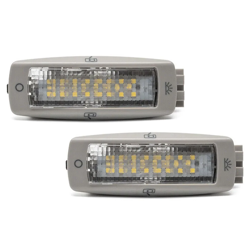 Car Interior Reading Light 2Pcs Car Interior Dome Reading Light For Golf For Skoda 3B0947291 Gray Golf 1998-2006 Fabia 2000-2008 Car Accessories