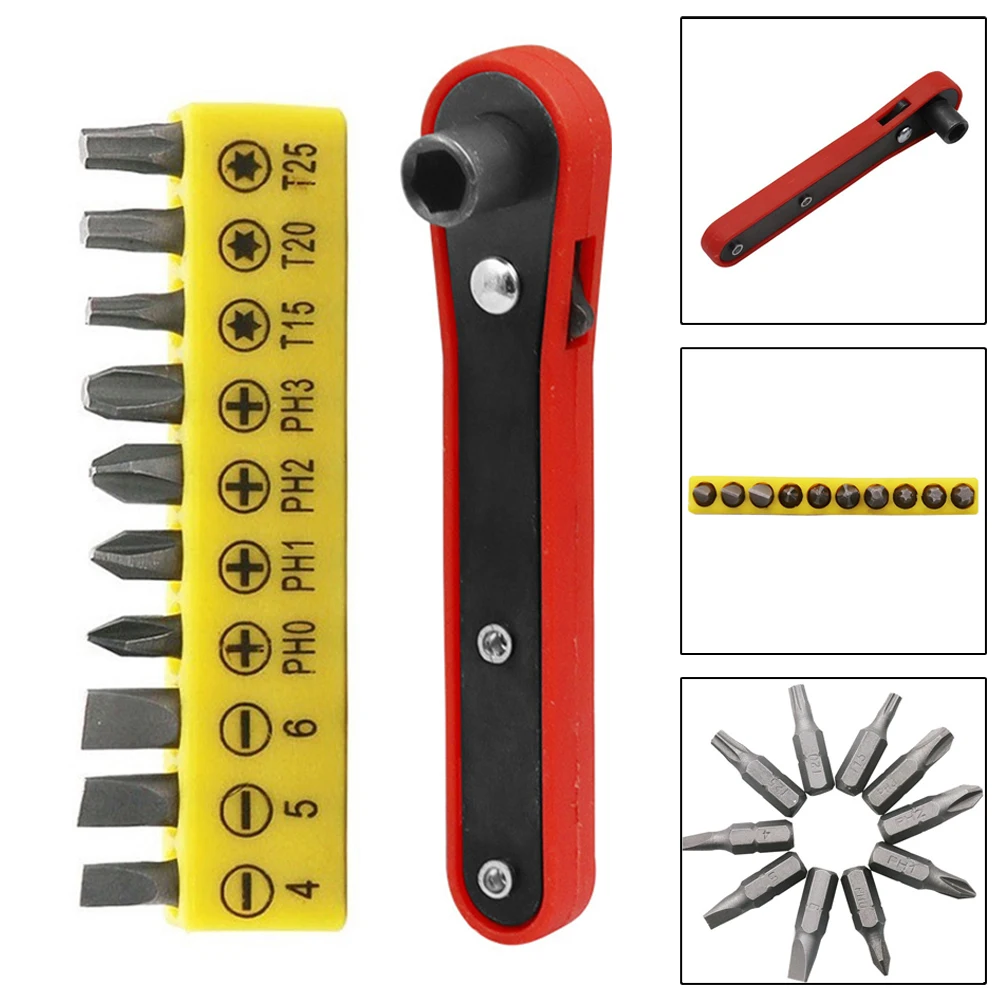 

1pc/set Wrench Screwdriver Ergonomics Handle Hand Tools Plastic Ratchet Wrench Screwdriver Operate In A Narrow Space