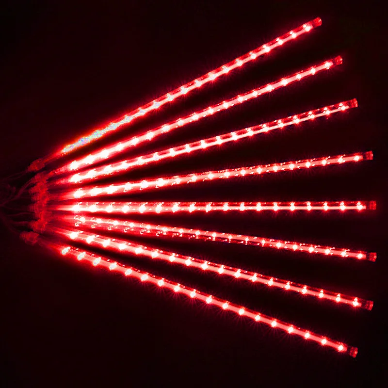 thumbnail image 1 of Cadena de luces LED de lluvia de meteoritos de 50/30 cm para decoración de cumpleaños, bodas, fiestas de Navidad, árboles de Navidad y jardines, 1 of 5
