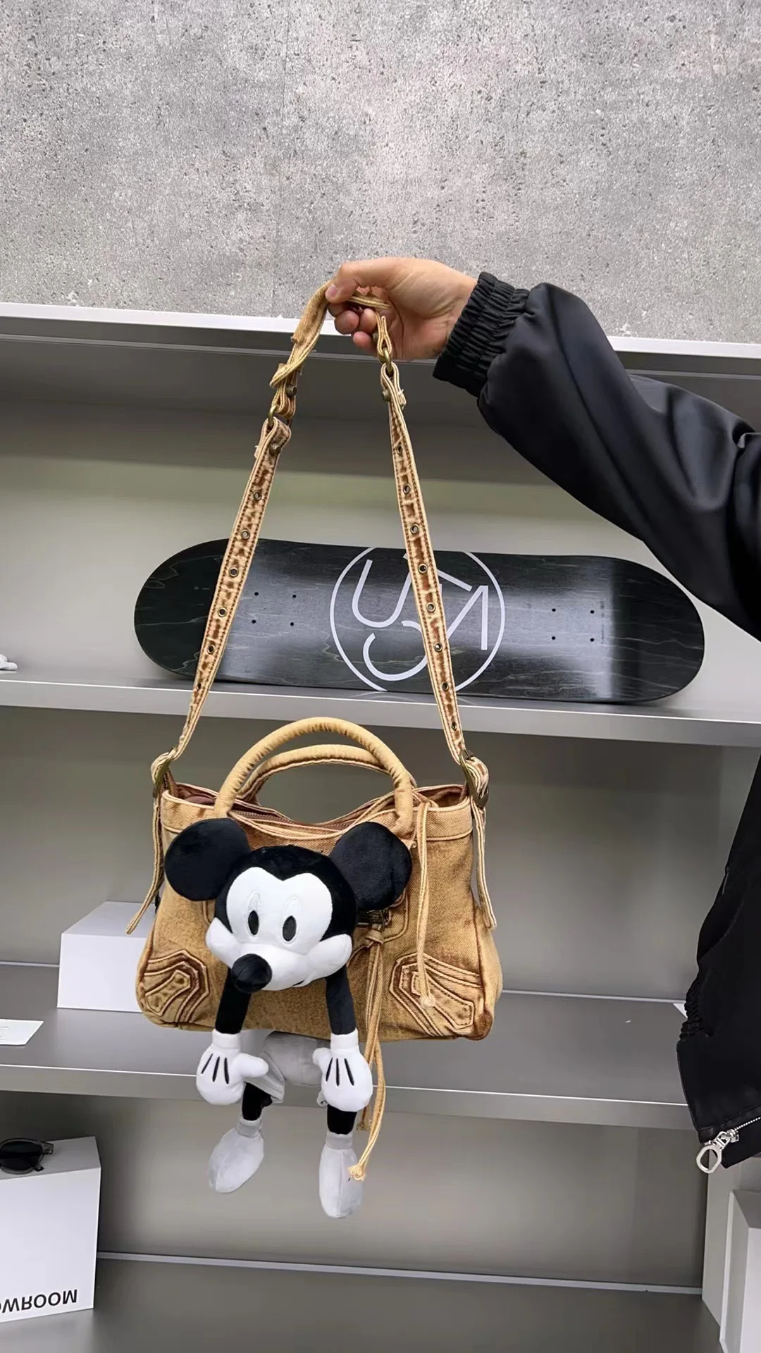 Disney-monederos y bolsos de hombro de muñecas de Mickey para