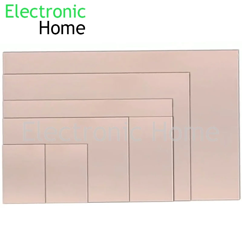 Double sided FR-4 fiberglass copper-clad board 5x7 7x10 10x10 10x15 10x20 15x20 20x30CM experimental board PCB thickness 1.5MM