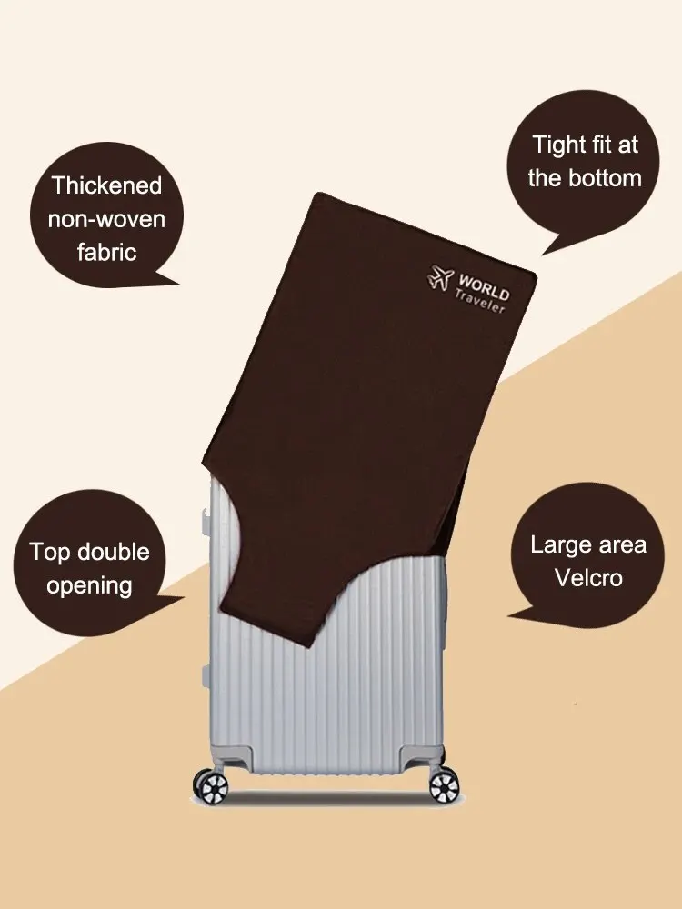 S591f2ca093254349af35389d88b23cdeS Luggage Compartment Protective Cover Wear Resistant Non Woven Fabric Thickened Dust Cover Durable Travel Case Cover Black Travel Mallzona