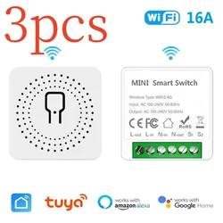 Smart Home WiFi Mini Switch Module with 2 - Way Control (3pcs)
